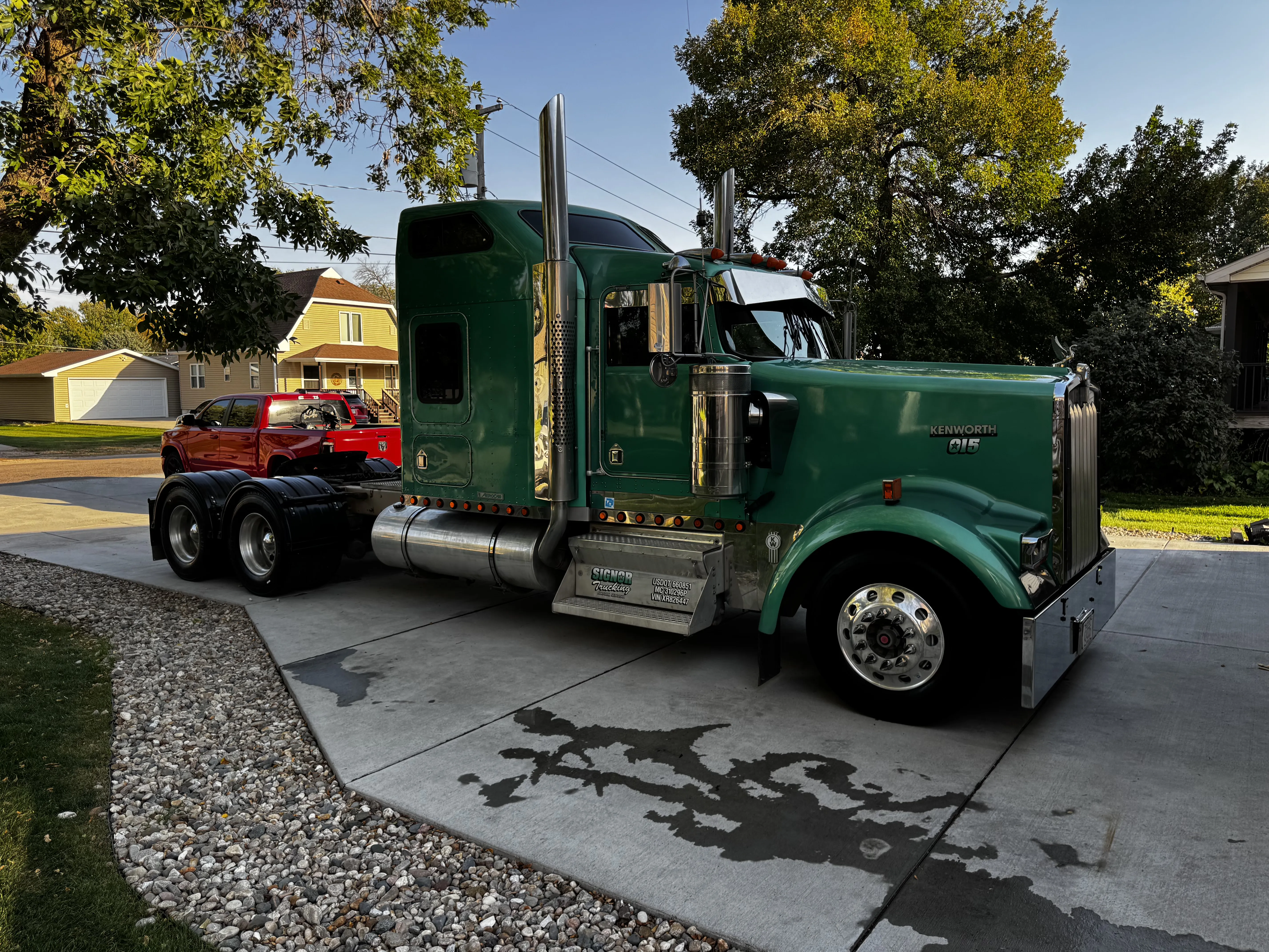Semi truck after exterior detail