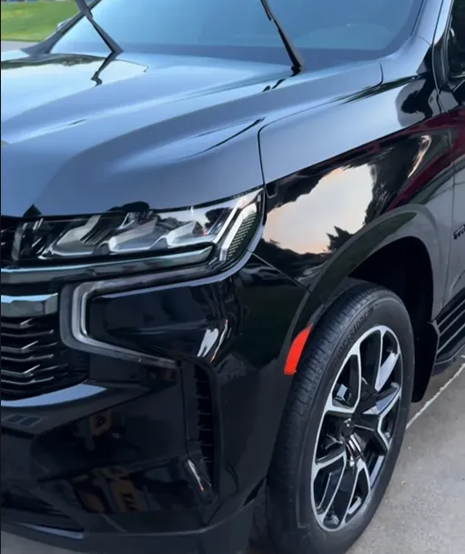 Exterior of a car after being detailed