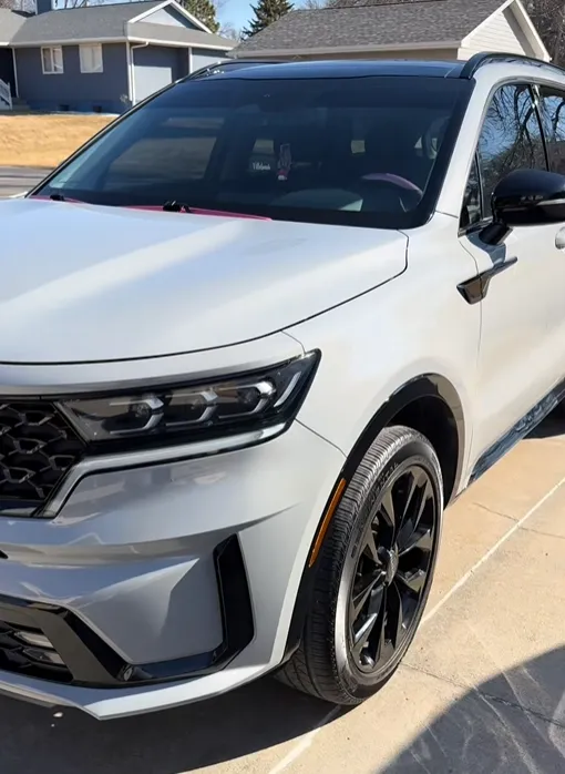 Exterior of a car after being detailed
